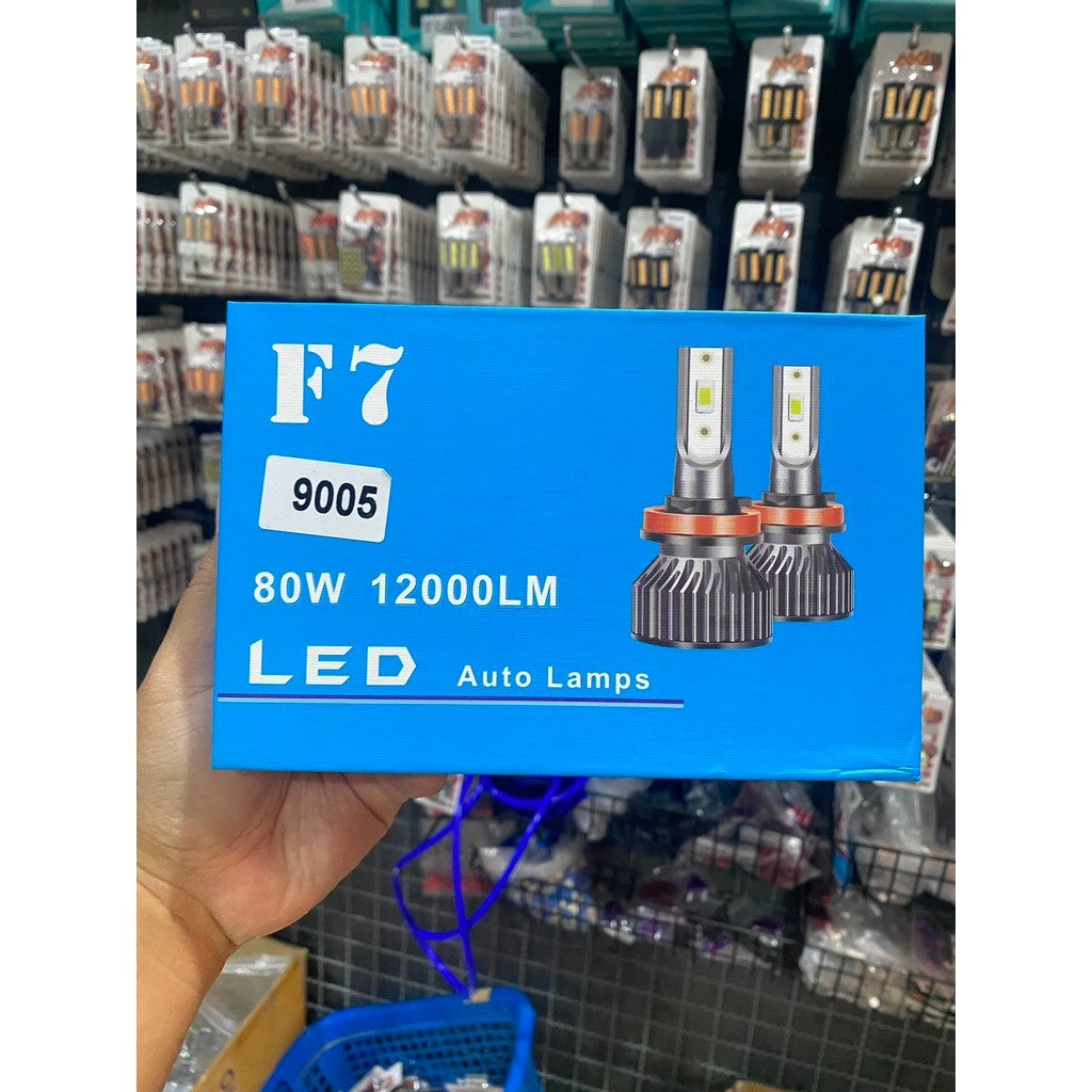 ไฟหน้ารถยนต์ LED F7#PRO 80W 12000LM 12-24V ขั้ว H4 H7 H11 HB3 HB4 byakiracing