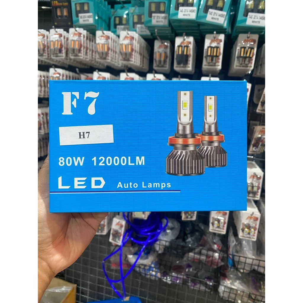 ไฟหน้ารถยนต์ LED F7#PRO 80W 12000LM 12-24V ขั้ว H4 H7 H11 HB3 HB4 byakiracing