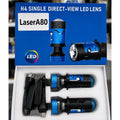ส่งด่วนจากไทย H4 Projecter Laser A80 ไฟหน้าคุณภาพสูง 100W 18000Lumen แสงสีขาว ผ่าน ตรอ