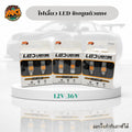 ไฟเลี้ยวพัดลม LED T20 BA15S BAU15S พร้อมพัดลมในตัว 36 ชิป SMD 3030 ความสว่างสูง 3 มิติ byakiracing